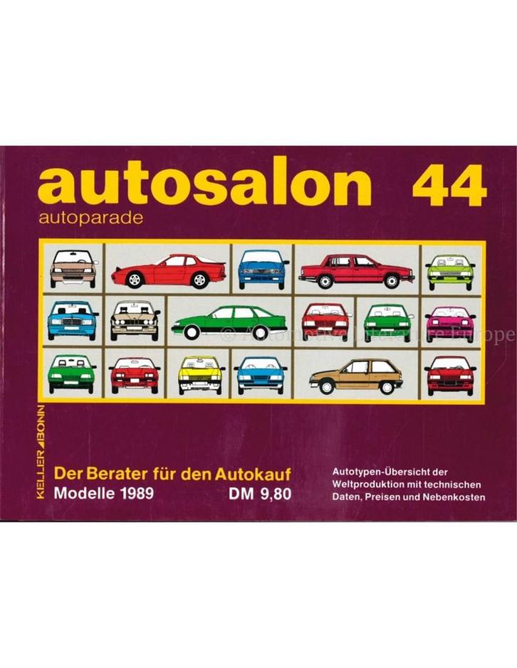 1989 AUTOSALON 44, Boeken, Auto's | Boeken