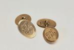 Boutons de manchette - 9 carats Or jaune - Arthur Loft -1920, Handtassen en Accessoires, Antieke sieraden