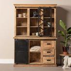 Buffetkast Mangohout Milan 140 X, Huis en Inrichting, Kasten | Buffetkasten, Verzenden, Nieuw, Overige houtsoorten, Industriële meubels