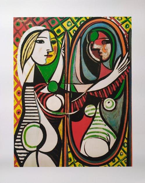 Pablo Picasso (1881-1973) (after) - Jeune Fille Devant Un, Antiek en Kunst, Kunst | Tekeningen en Fotografie