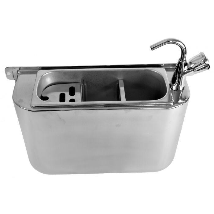 IJslepel Spoelbak | RVS | Wateraansluiting | Incl. Kraan +, Zakelijke goederen, Horeca | Keukenapparatuur, Nieuw in verpakking
