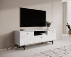 TV-Meubel marmer wit 150x41x54 met lade, Nieuw, 150 tot 200 cm, Overige materialen, 25 tot 50 cm