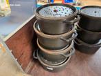 Gietijzeren braadpannen  (4x) STAUB LA COCOTTE, Ophalen, Nieuw