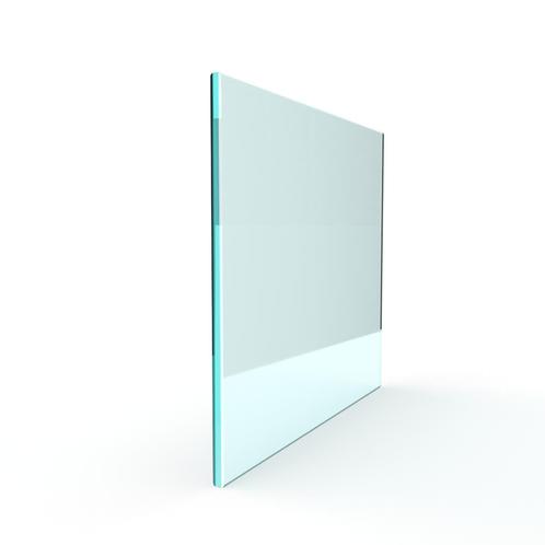 Enkel glas gehard blank melkglas 10 mm geslepen, Doe-het-zelf en Bouw, Glas en Ramen, Nieuw, Verzenden