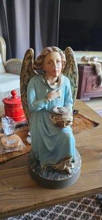 Beeld, Knik engel voor zendingwerk - 45 cm - Gips - 1930