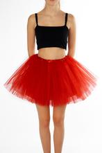 KIMU® Tutu Rood Tule Rokje XL XXL 3XL Petticoat Rok Dames Ro, Ophalen of Verzenden