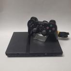 Zwarte Playstation 2 + Originele Controller, Ophalen of Verzenden, Zo goed als nieuw