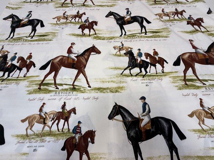 Ridders van Eer – Ruiterlijk Elegance op Meubelstof -, Antiek en Kunst, Antiek | Tapijten, Tafelkleden en Textiel