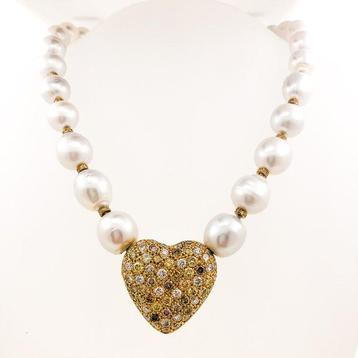 Chaîne - 18 carats Or jaune -  7.70ct. tw. Diamant