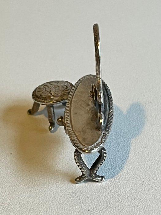 Kaptafel - .925 zilver - Kaptafel miniatuur, Antiek en Kunst, Antiek | Zilver en Goud