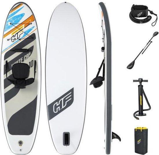 2dekans | Bestway Sup Board Hydro Force White Cap, Watersport en Boten, Rubberboten, Ophalen of Verzenden