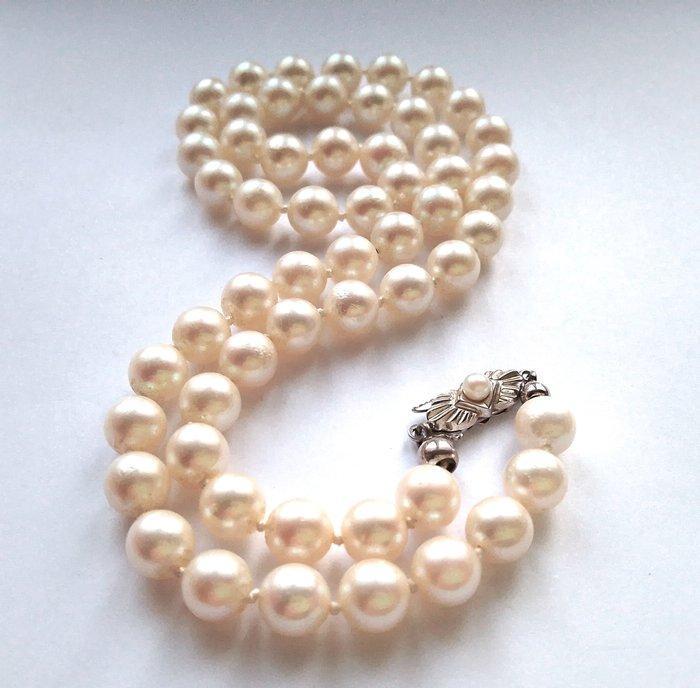 Zonder minimumprijs - Halsketting 8 kt witgoud -, Handtassen en Accessoires, Kettingen