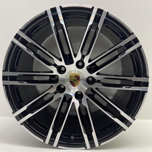 Porsche 991 2/4 20inch Turbo III zwart/aluminium met banden, Auto-onderdelen, Banden en Velgen, 20 inch, 295 mm, Personenwagen