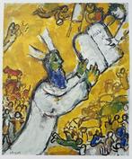 Marc Chagall (1887-1985) - Moïse recevant les tables de la, Antiek en Kunst