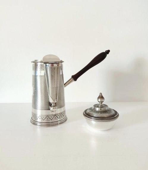 Francisco A.M. - Vase avec couvercle - Argent 750 - Meuble, Antiek en Kunst, Antiek | Zilver en Goud