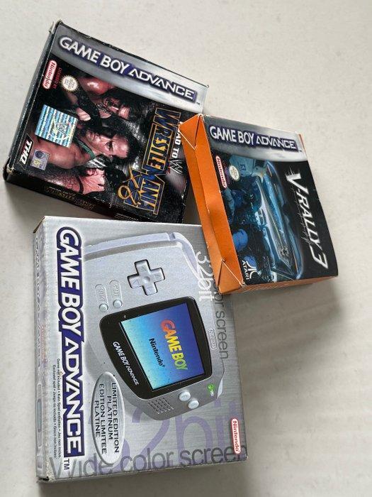 Nintendo - Gameboy Advance - Ltd Platinum (complete) with, Games en Spelcomputers, Spelcomputers | Overige Accessoires