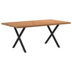 vidaXL Eettafel rechthoekig 180x100x74 cm massief eikenhout, Huis en Inrichting, Tafels | Eettafels, Verzenden, Nieuw