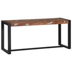 vidaXL Bank Meerkleurig 100x35x45 cm Massief Gerecycled Hout, Verzenden, Nieuw