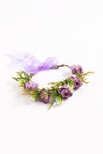 Luxe Pioenrozen Bloemenkrans Paars Bloemen Haarband Rozenkra, Kleding | Dames, Ophalen of Verzenden, Nieuw