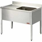 Spoeltafel | RVS | 1 Spoelbak (Rechts) + Afdruipvlak |, Verzenden, Nieuw in verpakking