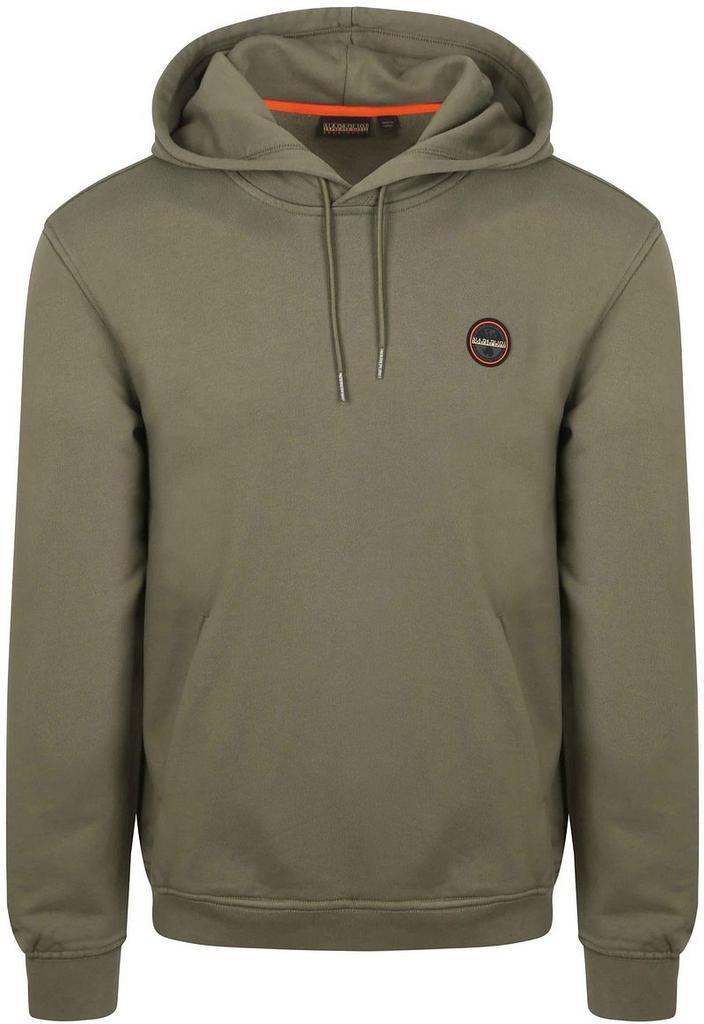 Napapijri Badge Hoodie Olijfgroen maat Maat 52/54 (L) Heren, Kleding | Heren, Truien en Vesten, Groen, Nieuw, Maat 52/54 (L), Verzenden