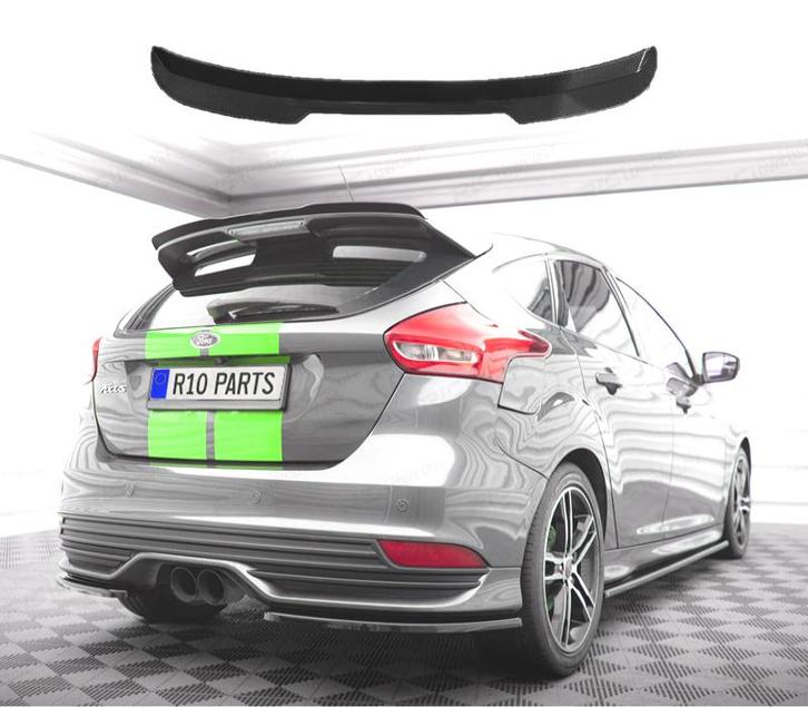 SPOILER BECQUET FORD FOCUS MK3 11-14 NOIR BRILLANT LOOK ST, Auto-onderdelen, Carrosserie, Verzenden
