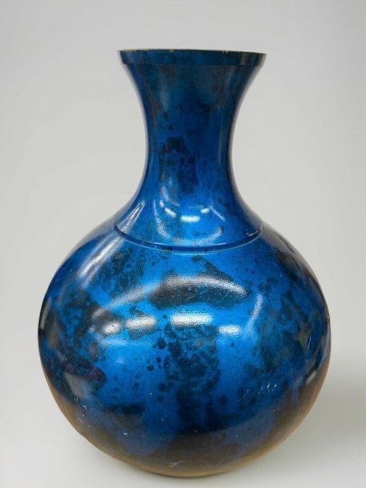 Vaas - Brons - Japan - H21cm Takaoka bronzen vaas (Zonder, Antiquités & Art, Antiquités | Autres Antiquités