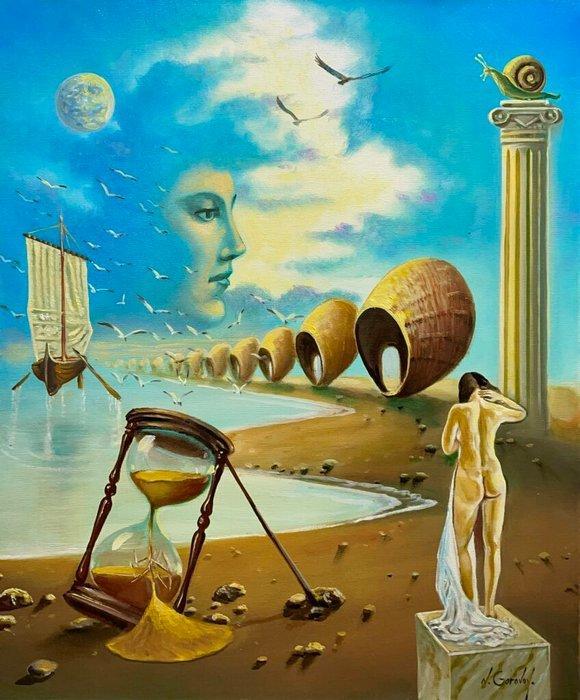 Nikolay Gorovoy - Delayed Time, Antiek en Kunst, Kunst | Schilderijen | Klassiek
