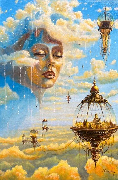 Nikolay Gorovoy - The rain fairy, Antiek en Kunst, Kunst | Schilderijen | Klassiek