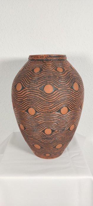H. 36cm - Vaas - Keramiek - West-Duitsland 33-36, Antiek en Kunst, Antiek | Glaswerk en Kristal
