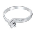 Ring - 18 karaat Witgoud - 0.14ct. tw. Diamant (Natuurlijk), Nieuw