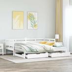 vidaXL Slaapbank met onderschuifbed/lades zonder matras, Verzenden, Nieuw