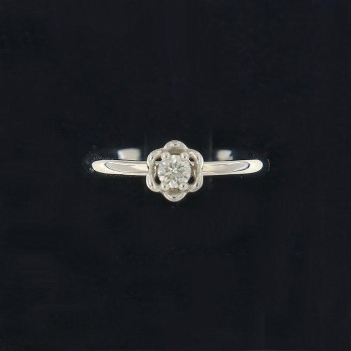 Bibigi - Ring - 18 karaat Witgoud Diamant (Natuurlijk) -, Handtassen en Accessoires, Ringen