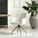 Leren eetkamerstoel Wave - Toledo Purewhite (wit) -, Huis en Inrichting, Stoelen, Bohemian, Eigentijds, Industrieel, Modern, Scandinavisch