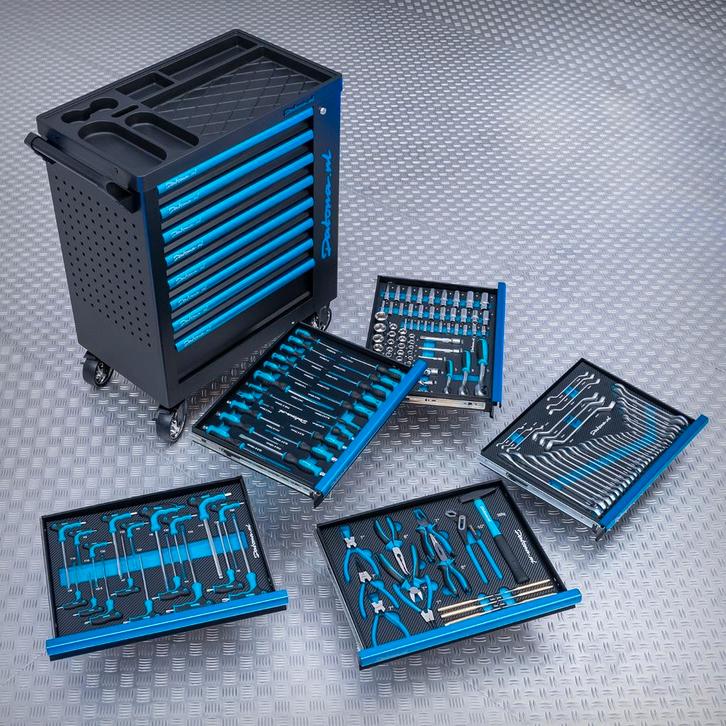 Datona Gevulde gereedschapswagen 8 lades – 5 lades gevuld –, Bricolage & Construction, Boîtes à outils, Enlèvement ou Envoi