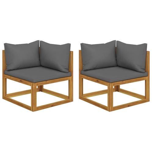Hoeksalon Buiten Donkergrijs | Retour Deal | Luxe Zitcomfort, Tuin en Terras, Tuinmeubel-accessoires, Nieuw, Verzenden