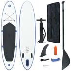 vidaXL Stand Up Paddleboardset opblaasbaar blauw en wit, Sports nautiques & Bateaux, Planche à pagaie, Verzenden