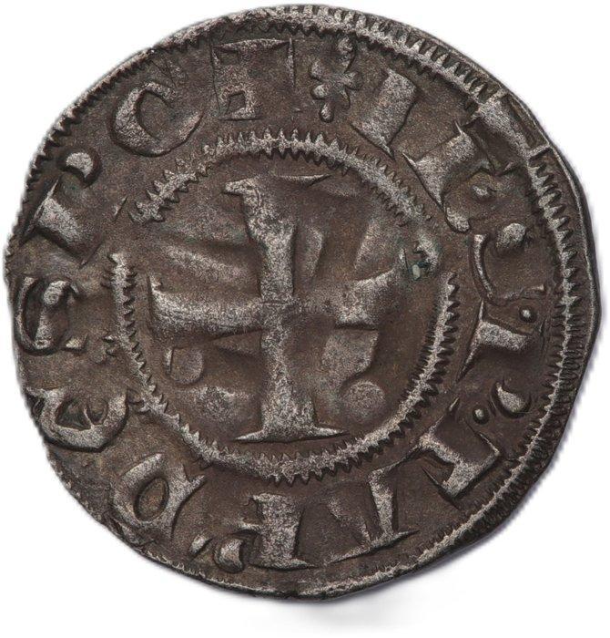 . Crusaders - Principality of Achaea Philip of Taranto, Postzegels en Munten, Munten | Europa | Niet-Euromunten