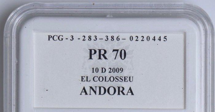 Andorra. 10 Diners 2009 The Colosseum in Italy Proof,, Postzegels en Munten, Munten | Europa | Niet-Euromunten