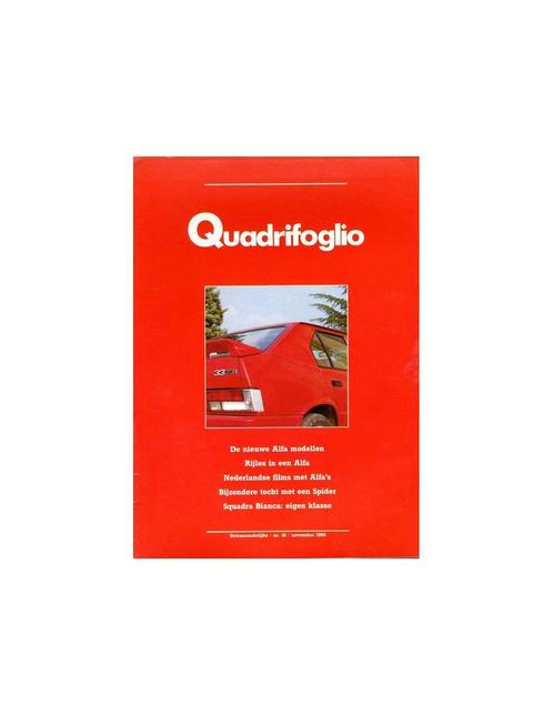 1986 ALFA ROMEO QUADRIFOGLIO MAGAZINE 16 NEDERLANDS, Boeken, Auto's | Folders en Tijdschriften, Ophalen of Verzenden