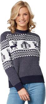 2dekans | Dressforfun Kersttrui Winterwonderland blauw-wit, Ophalen of Verzenden, Nieuw