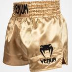 Venum Classic Muay Thai Kickboks Broekjes Goud Zwart, Vêtements | Hommes, Vêtements de sport, Vechtsport, Verzenden