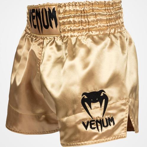 Venum Classic Muay Thai Kickboks Broekjes Goud Zwart, Vêtements | Hommes, Vêtements de sport, Envoi