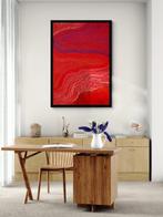 Lao Gonzalez - Waves of Fire, XL, NO RESERVE, Antiek en Kunst, Kunst | Schilderijen | Modern