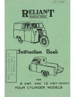 1947 RELIANT 8 CWT | 12 CWT (REGENT) INSTRUCTIEBOEKJE