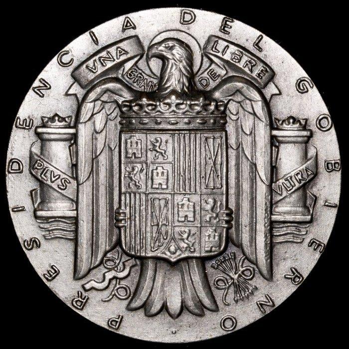 Spanje. Francisco Franco. Medal 1970 Primer Centenario, Postzegels en Munten, Munten en Bankbiljetten | Toebehoren