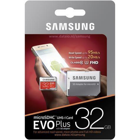 Samsung EVO Plus MicroSDHC Incl. Adapter-32GB (Diversen), Audio, Tv en Foto, Foto | Geheugenkaarten, Ophalen of Verzenden