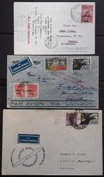 Brésil  - 3 Documents Zeppelin / 2 Südamerikafahrt 1931 -2, Postzegels en Munten, Gestempeld