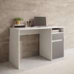 Meubella | Bureau grijs wit | 120 cm | 1 lade | Buro, Huis en Inrichting, Bureaus, Verzenden, Nieuw