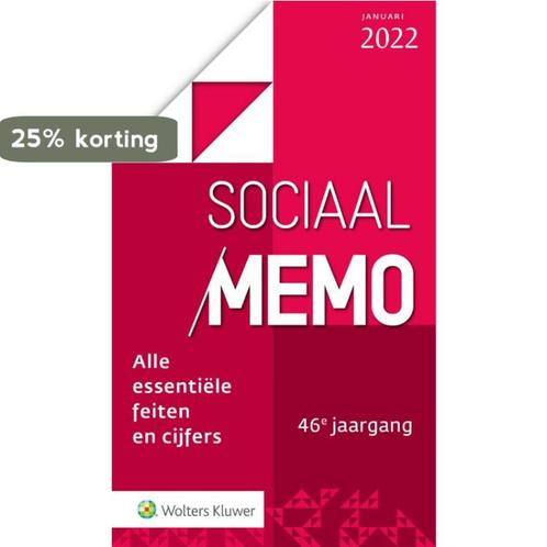 Sociaal Memo januari 2022 9789013167214, Boeken, Wetenschap, Zo goed als nieuw, Verzenden